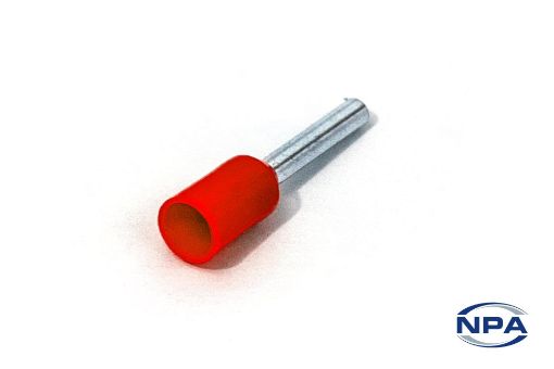 Picture of Ferrule Single Wire Red
