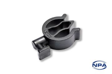 Show details for Helios Mod S Modular Wire Routing Clip 90º  Mount Black Picture of Helios Mod S Modular Wire Routing Clip 90º  Mount Black