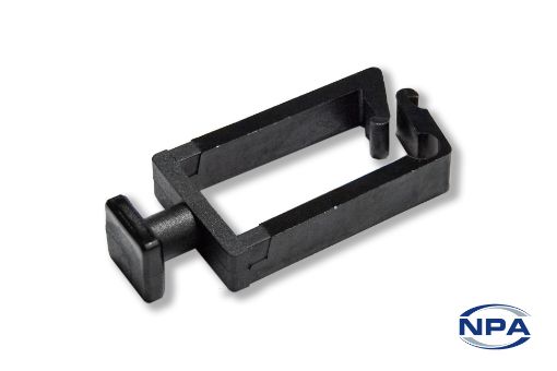 Picture of CH L -27 MOD S Modular Wire Routing Clip Straight Mount Black