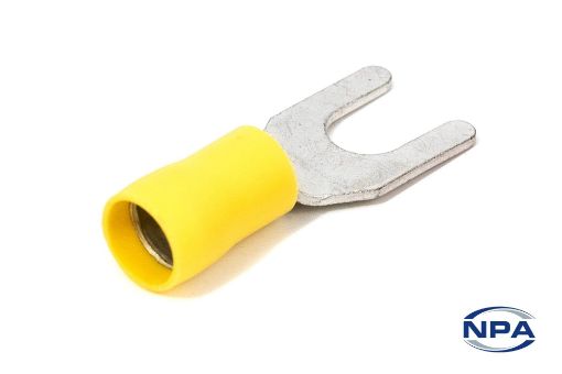Picture of Crimp Connector Spade Yellow