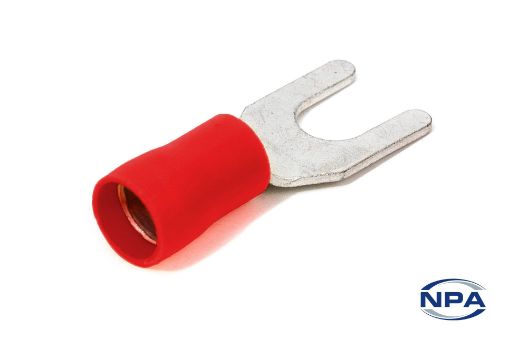 Picture of Crimp Connector Spade Red