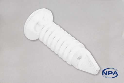Spin Clip Unslotted Knurled Head Natural | NPA