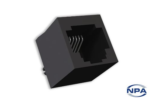 Picture of RJ45 Jack Vertical PCB Mount