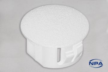 Show details for Hole Plug Double D White Picture of Hole Plug Double D White