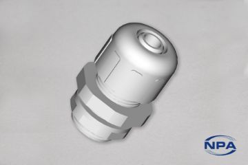 Show details for Conduit Fitting Liquid Tight Grey Picture of Conduit Fitting Liquid Tight Grey