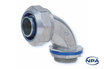 Show details for Conduit Fitting Liquid Tight 90 Degree Sweep Picture of Conduit Fitting Liquid Tight 90 Degree Sweep