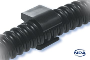 Show details for Mounting Bracket Flexible Conduit Black Picture of Mounting Bracket Flexible Conduit Black