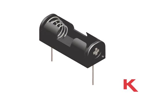 Picture of Battery Holder N, 12 Volt Black