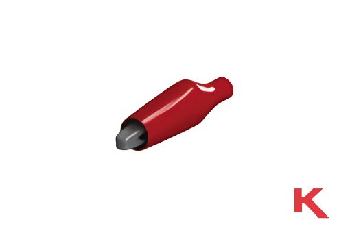 Picture of Alligator Clip Small Red