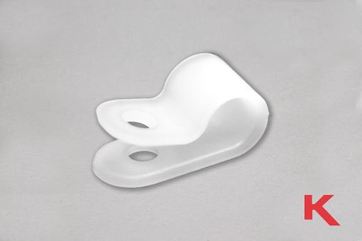 Picture of "P" Clip Standard White