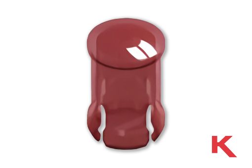 Picture of LED Lens Cap Round Red
