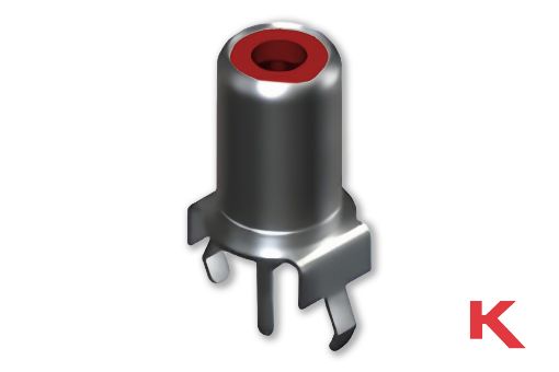Picture of Phono Jack Snap-Fit Red
