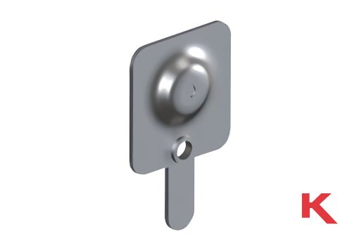 Picture of Battery Contact Positive Button With Tab