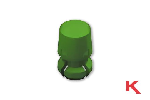 Picture of LED Lens Cap Round Green