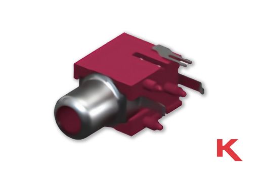 Picture of Phono Jack Colour Keyed Red