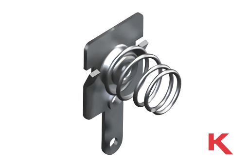 Picture of Battery Contact Negative Spring With Tab