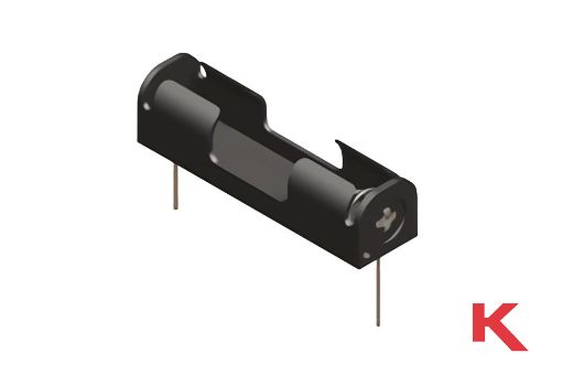 Picture of Battery Holder AAA Black