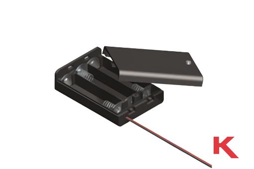 Picture of Battery Holder AA Black