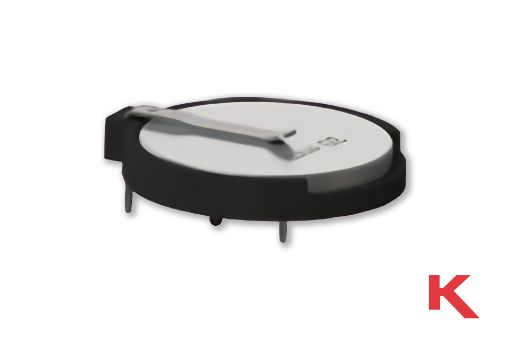 Picture of Coin Cell Holder 30mm Black