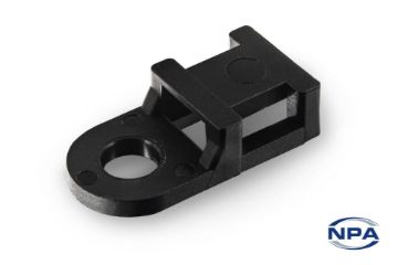 Show details for Cable Tie Mount Two Way Black Picture of Cable Tie Mount Two Way Black