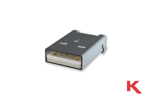 Picture of USB 2.0 Type A Plug Surface Mount