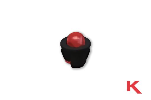 Picture of LED Holder Snap-In Black