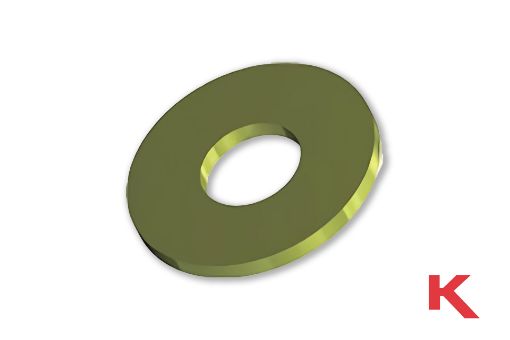 Picture of Jack Screw Washer Flat Yellow Chromate