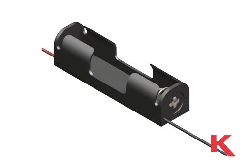 Picture of Battery Holder AAA Black