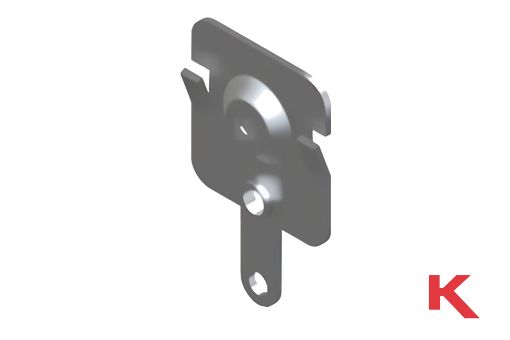 Picture of Battery Contact Positive Button With Tab / Lance