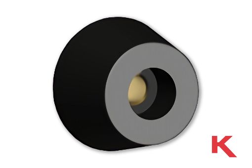 Picture of Bumper Recessed Head Black
