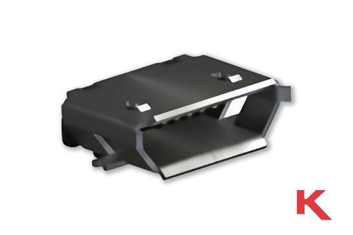 Picture of Micro-USB Type B Socket Surface Mount