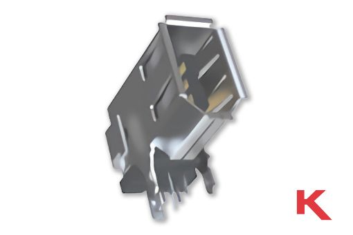 Picture of IEEE 1394 Socket Thru-Hole Mount