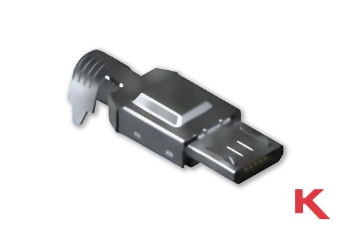 Picture of Micro-USB Type B Plug Cable Plug