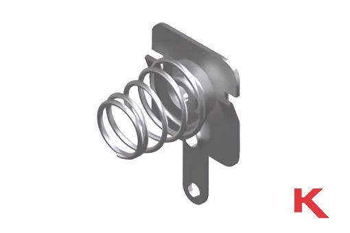 Picture of Battery Contact Negative Spring With Tab / Lance