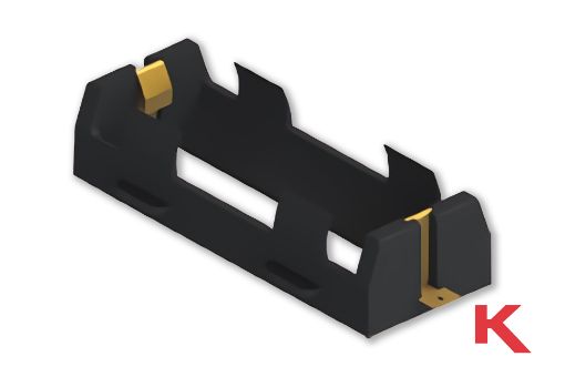 Picture of Battery Holder 26650 Black
