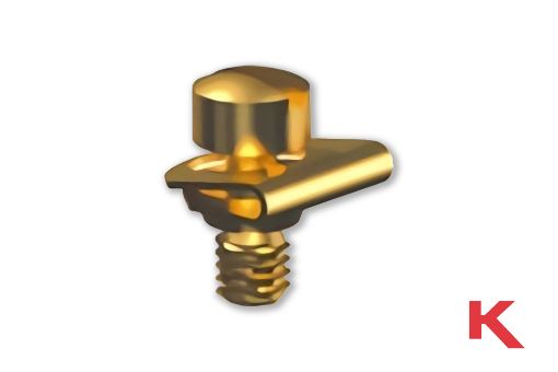 Picture of Terminal Screw Flat Head Yellow Chromate