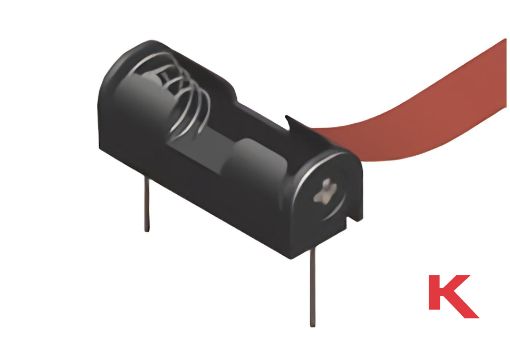 Picture of Battery Holder N, 12 Volt Black