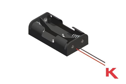 Picture of Battery Holder N / 12 Volt Black