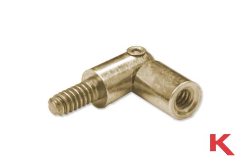 Picture of Hinged Spacer Threaded Yellow Chromate