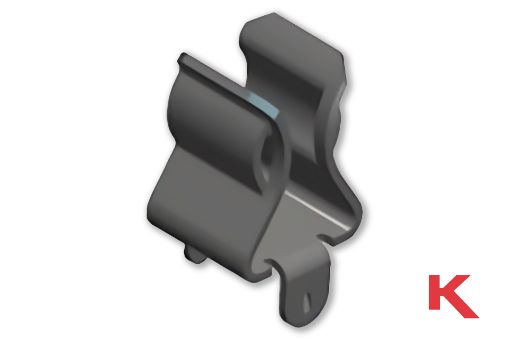 Picture of Fuse Clip Snap-In PC With Orientation Leg