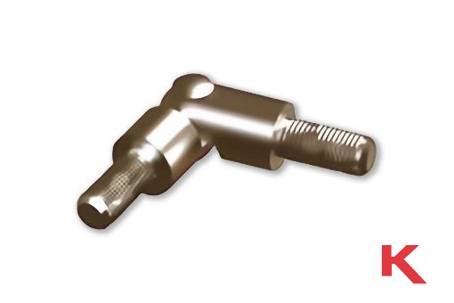Picture of Hinged Spacer Threaded Yellow Chromate