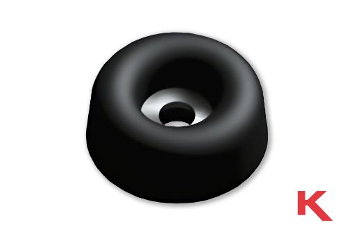 Picture of Bumper Recessed Head Black