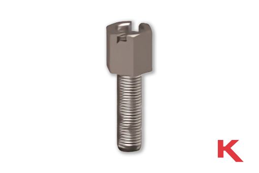Picture of Jack Screw Slotted Clear Chromate