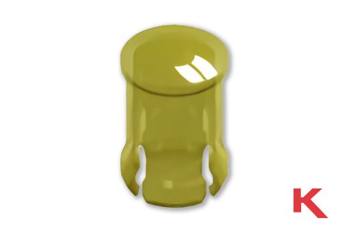 Picture of LED Lens Cap Round Yellow