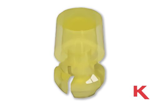 Picture of LED Lens Cap Round Yellow