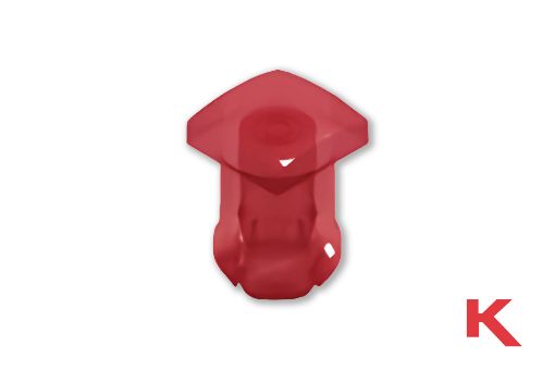 Picture of LED Lens Cap Square Red