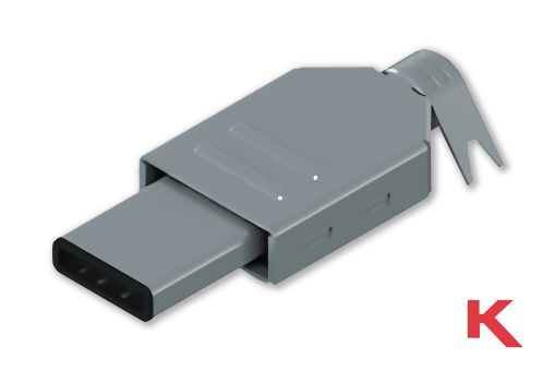 Picture of USB 3.1 Type C Plug Cable Plug