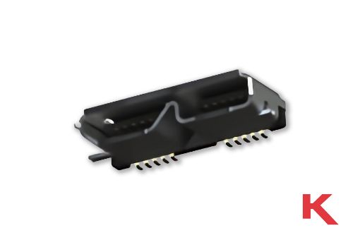 Picture of Micro-USB 3.0 Type B Socket Surface Mount