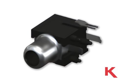 Picture of Phono Jack Colour Keyed Black