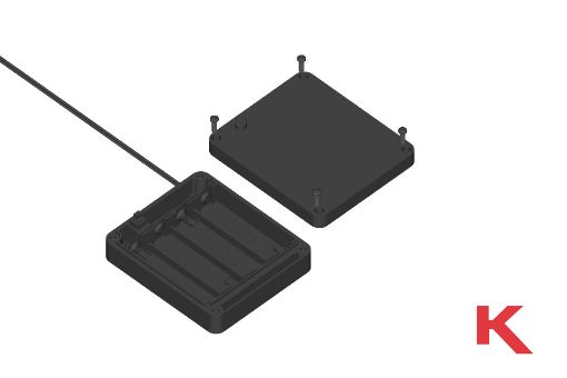 Picture of Battery Holder AA Black